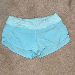 Lululemon Speed Up Shorts Light Blue 2.5”